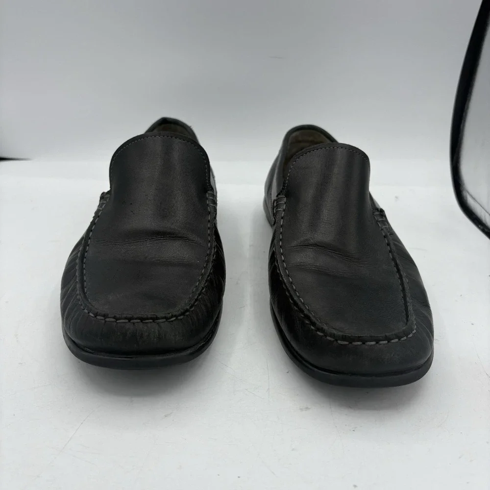 Ecco Loafers Mens Size 10 Classic Moc 2.0 Black Leather Driving